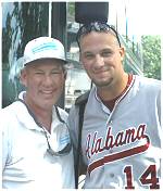 Coach Steve Cosgrove and Evan Bush (University of Alabama), BOB-NTT alumni, Rainbow City, AL